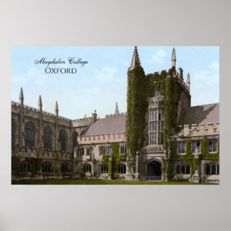 Affiche Magdalen College, Oxford (1900)