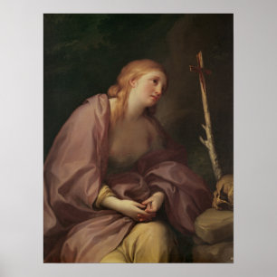 Affiche Magdalene contrite c.1765 (huile sur la toile)
