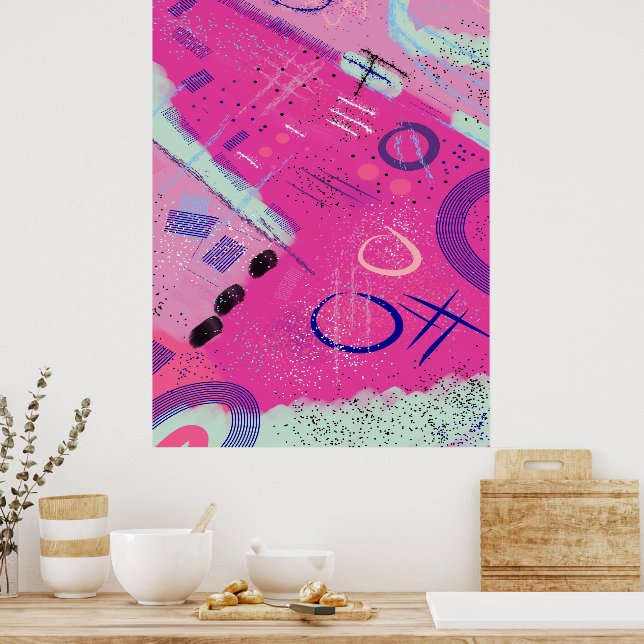 Affiche Magenta Joy (Cuisine)