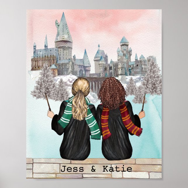 Affiche Magic Castle Wizard Portrait, Assistants Imprimer (Devant)