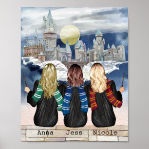 Affiche Magic Castle Wizard Portrait, Besties Imprimer