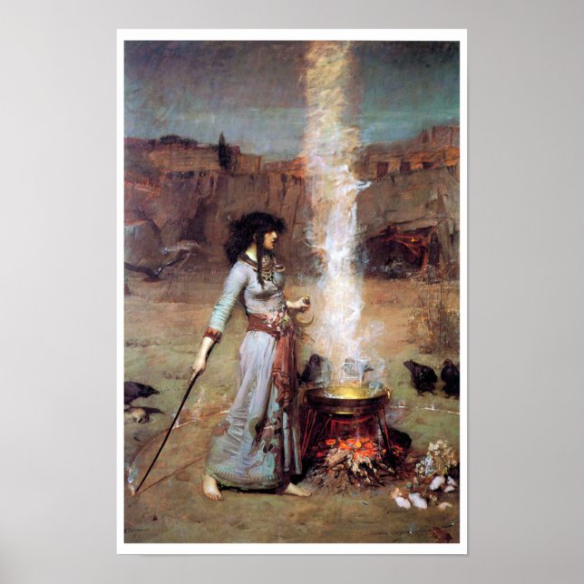 Affiche Magic Circle John William Waterhouse (Devant)