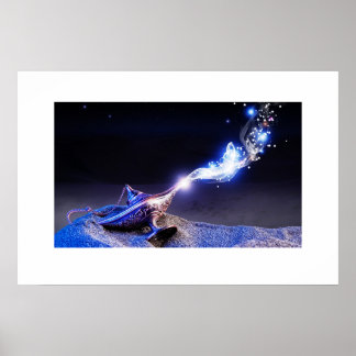Affiche Magic Genie Lamp Enchanted Arabian Fantasy Artwork