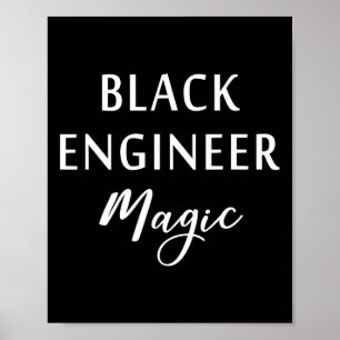 Affiche Magic Ingénieur Noir Mois de l'Histoire Africaine