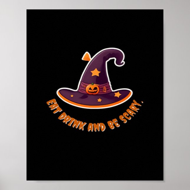Affiche Magic Witch Hat For The Boos Party Essential (Devant)