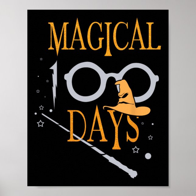 Affiche Magical Days Of School 100th Day Teacher Students (Devant)