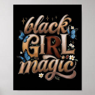 Affiche Magie de fille noire Mélanine Femmes noires Histoi