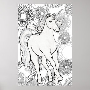 Affiche Magie de licorne