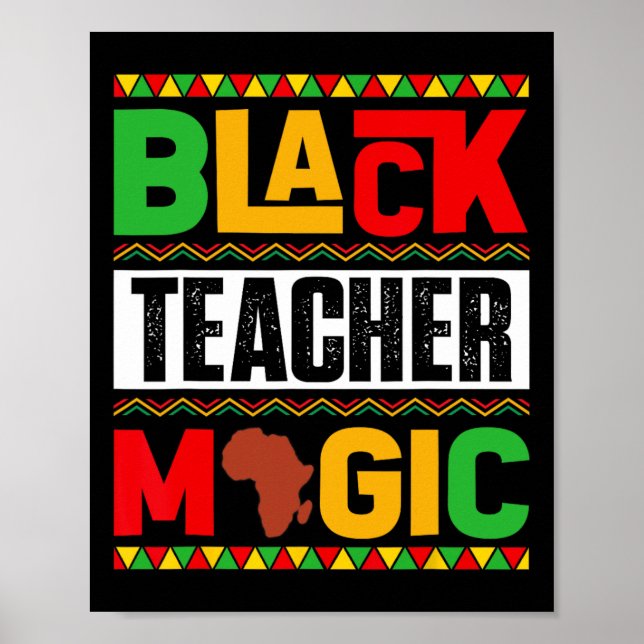 Affiche Magie des enseignants noirs Histoire afro-américai (Devant)