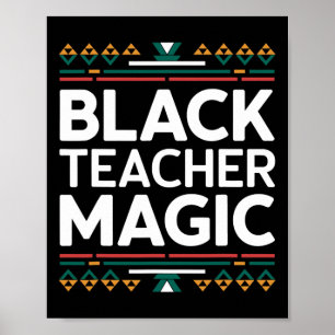 Affiche Magie des Enseignants Noirs Mois de l'Histoire Afr