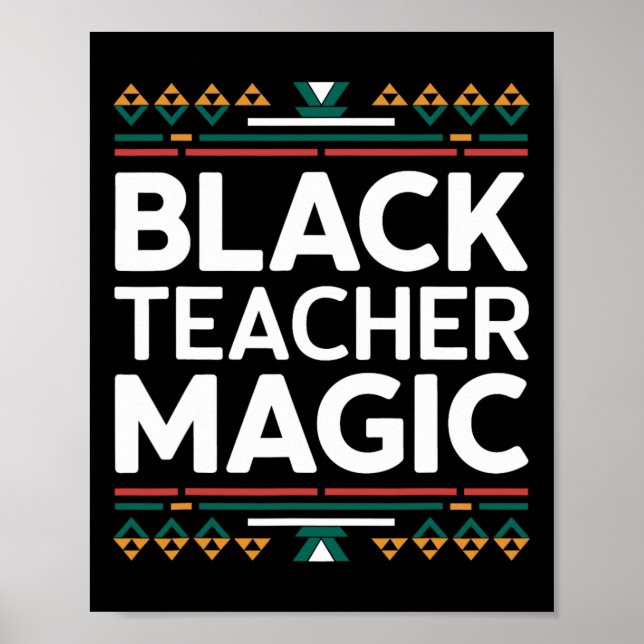 Affiche Magie des Enseignants Noirs Mois de l'Histoire Afr (Devant)