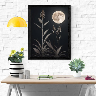 Affiche Magie Minimaliste Lune