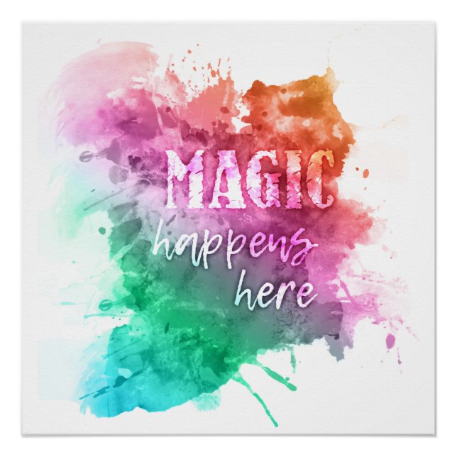 Affiche "magique" (Devant)