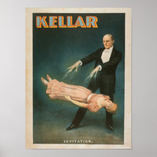 Affiche magique #1 de lévitation de Kellar