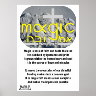 Affiche magique d'hiver