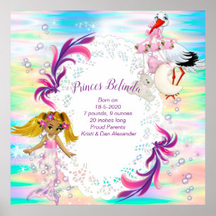 Affiche Magique Rainbow Bubbles & Baby Mermaids