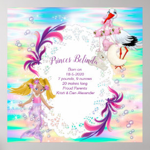 Affiche Magique Rainbow Bubbles & Baby Mermaids