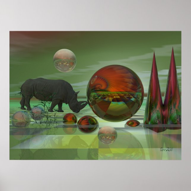 Affiche magique Sci-fi "Pousser les limites" (Devant)