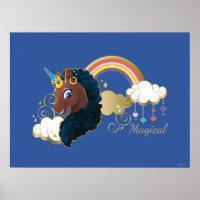 Magique Unicorn Arc en ciel et nuages Design