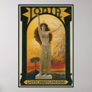 Affiche Magique Vintage, Ionia L'Enchanteresse