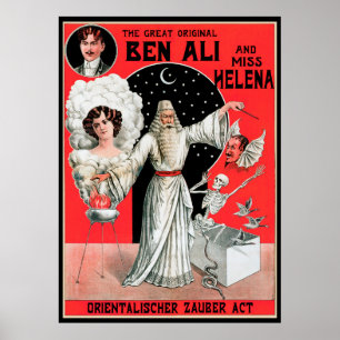 Affiche Magique Vintage, le Grand Original Ben Ali