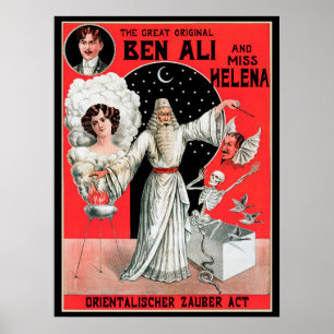 Affiche Magique Vintage, le Grand Original Ben Ali