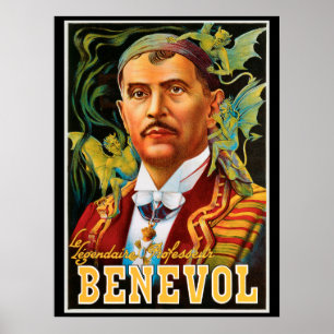 Affiche Magique Vintage, Le Légendaire Professeur