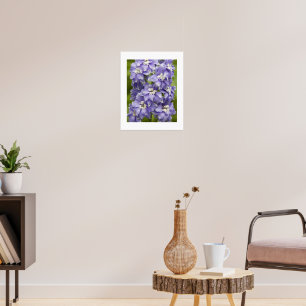 Affiche Magnifique Delphinium Violet Floral Photographique