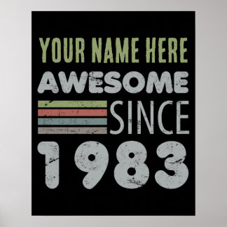 Affiche Magnifique depuis 1983 40e anniversaire
