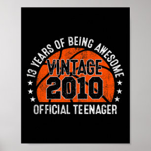 Affiche Magnifique depuis 2010 Anniversaire Vintage 2010 O