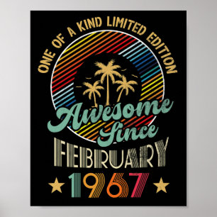 Affiche Magnifique depuis février 1967 55e anniversaire Vi