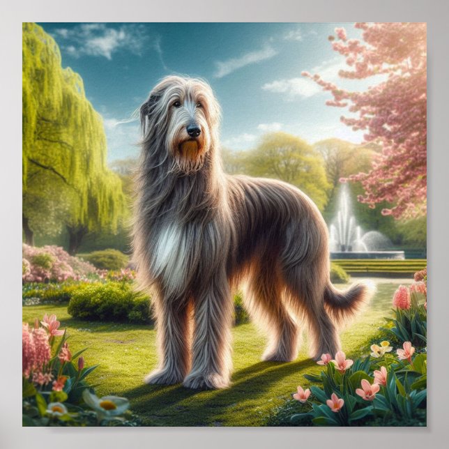 Affiche magnifique Irish Wolfhound (Devant)