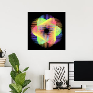 Affiche Magnifique motif géométrique hikari22