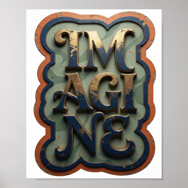 Affiche Magnifique or IMAGINE (Devant)