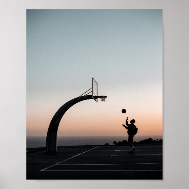 Affiche Magnifique panier de basket (Devant)