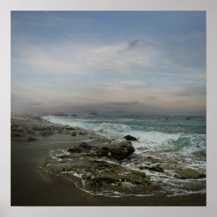 Affiche Magnifique paysage avec mer et ciel spectaculaire