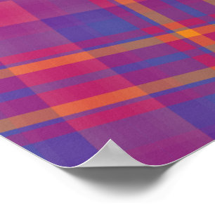 Affiche Magnifique Tartan écossais