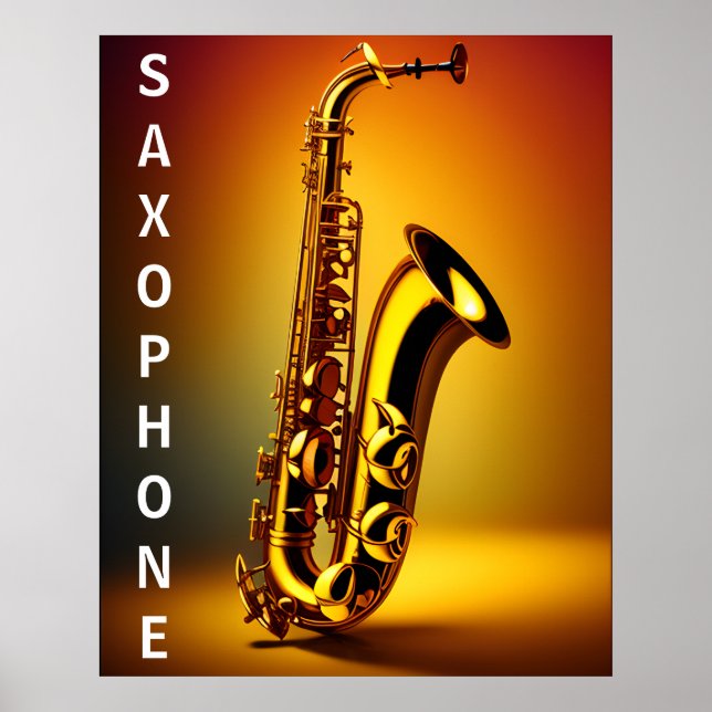 Affiche Magnifiquement Crafting Saxophone Shimmering Detai (Devant)