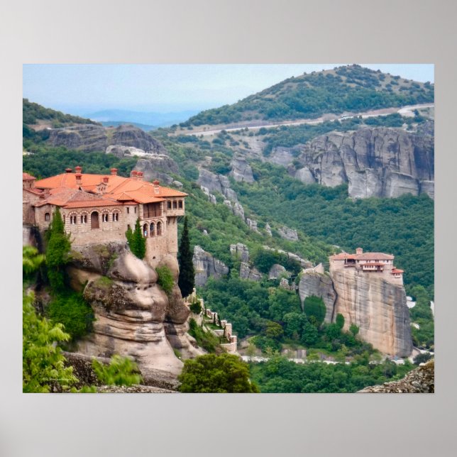 AFFICHE MAGNIFIQUES MÉTÉORA EN GRÈCE (Devant)