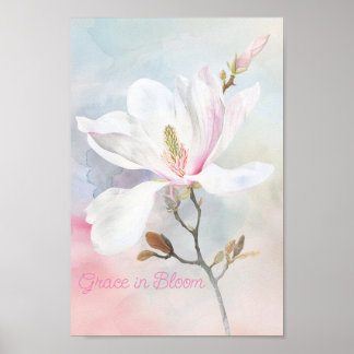 Affiche Magnolia Dream : Une Symphonie de Pastels