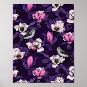 Affiche Magnolia en floraison et tireur 4