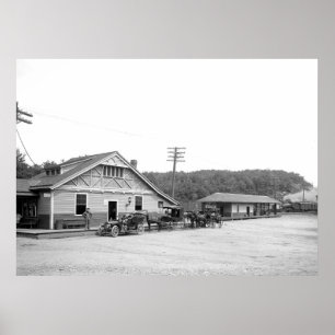 Affiche Magnolia, messe. Gare, 1906