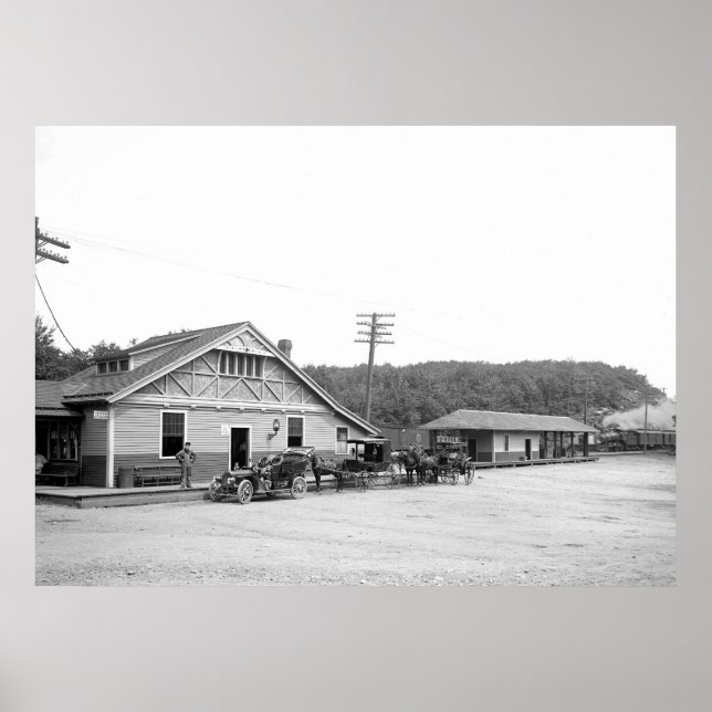 Affiche Magnolia, messe. Gare, 1906 (Devant)