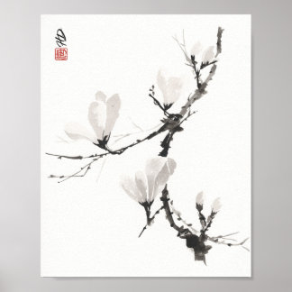 Affiche Magnolia qui murmure