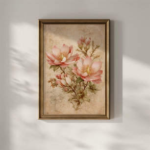Affiche Magnolia Vintage