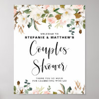 Magnolias & Cotton Garland Couples Douche Bienvenu
