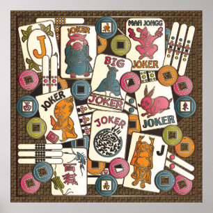 Affiche Mah Jong Jokers