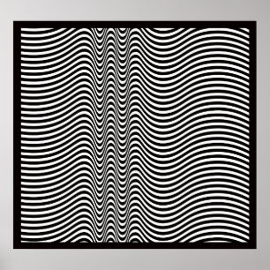 Affiche Mahagonia Op Art