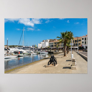 Affiche Mahon port et paseo maritimo - Menorca, Espagne