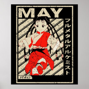 Affiche mai alchimiste fullmetal Anime Caractère Art